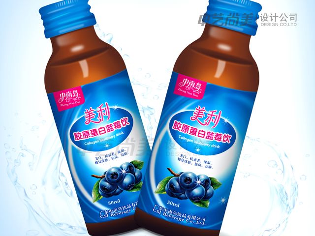 胶原蛋白蓝莓饮包装设计